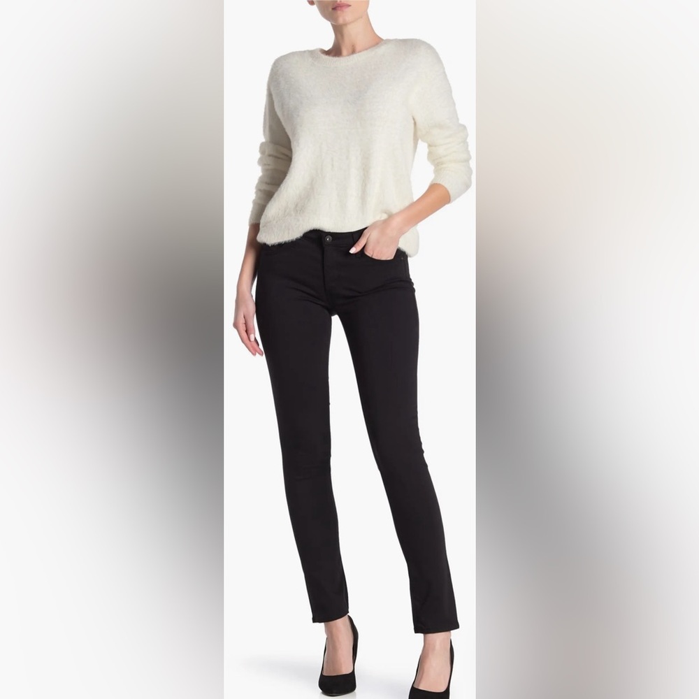 AG Black Stilt Cigarette Leg Pants, Size 31R